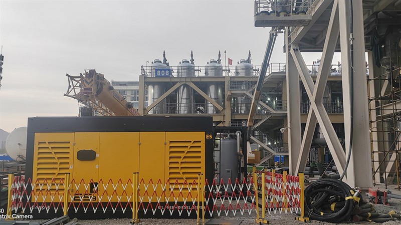 內蒙通威空壓機租賃現(xiàn)場